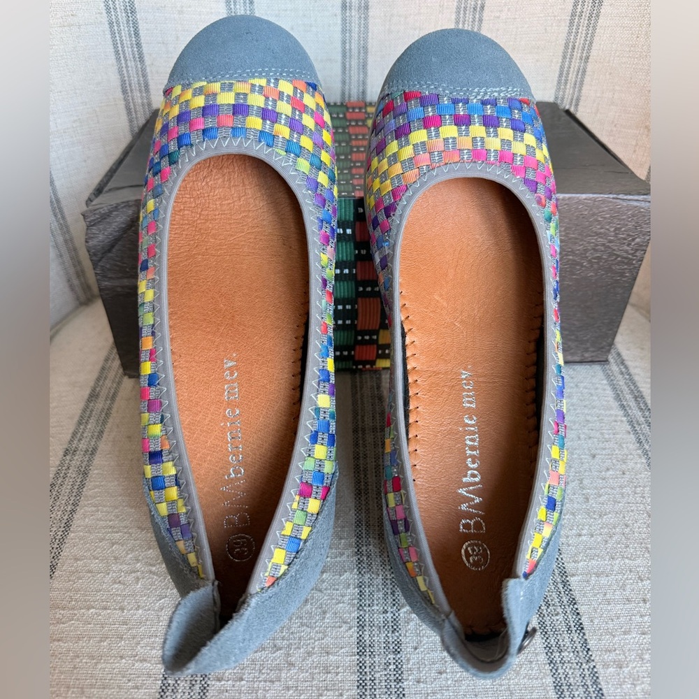 bernie mev. Bella Me Multicolor Woven Flats
